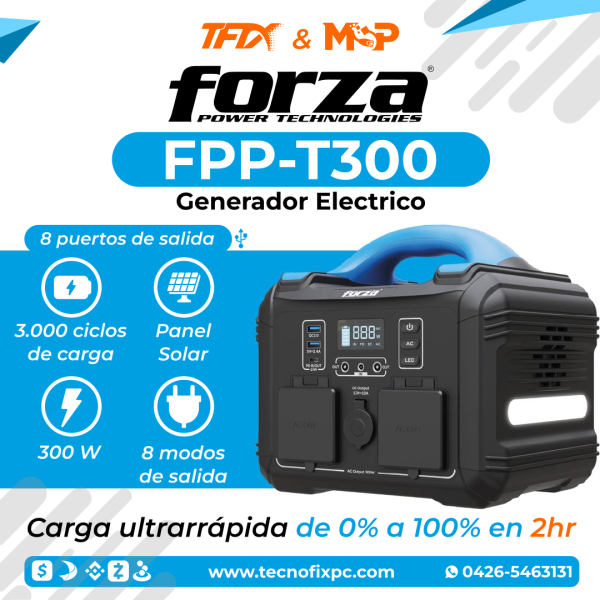 Generador Eléctrico Forza FPP-T300